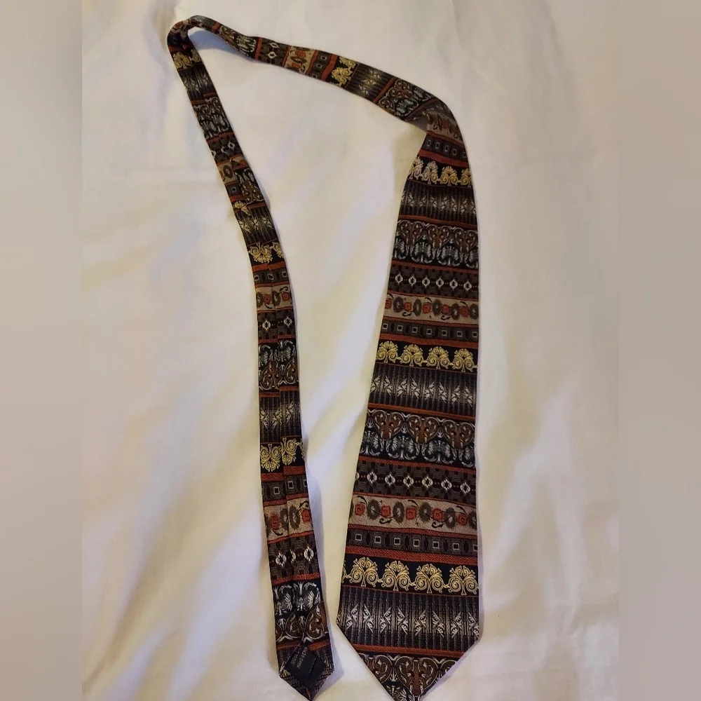 Arden Cravats 100% Silk Multicolor Patterned Tie